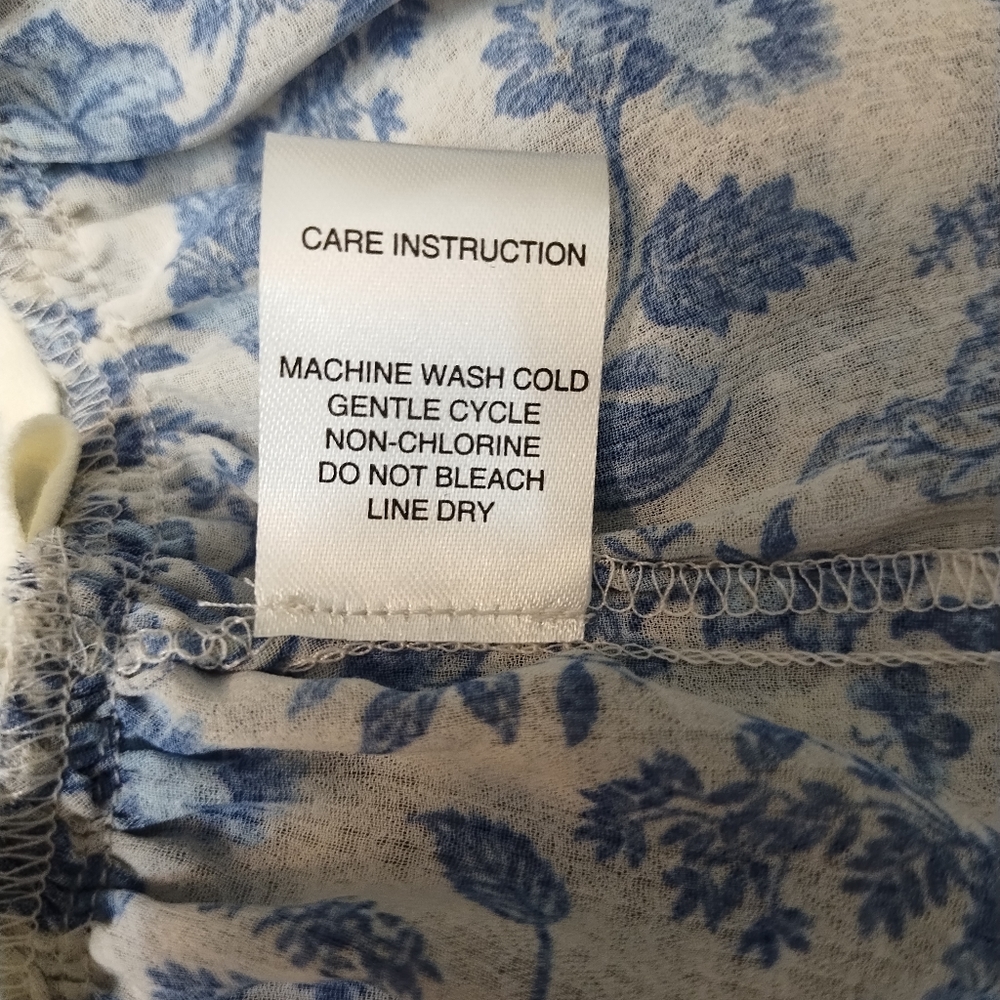 Super Natural by Secret Mission Chiffon smocked floral boho greenport dress - Picture 11 of 13